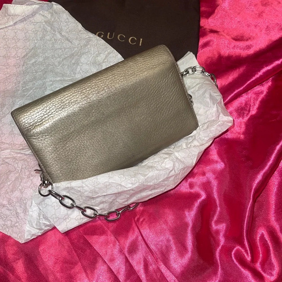 GUCCI GG Soho Leather Biford Long Crossbody - Picture 10 of 16